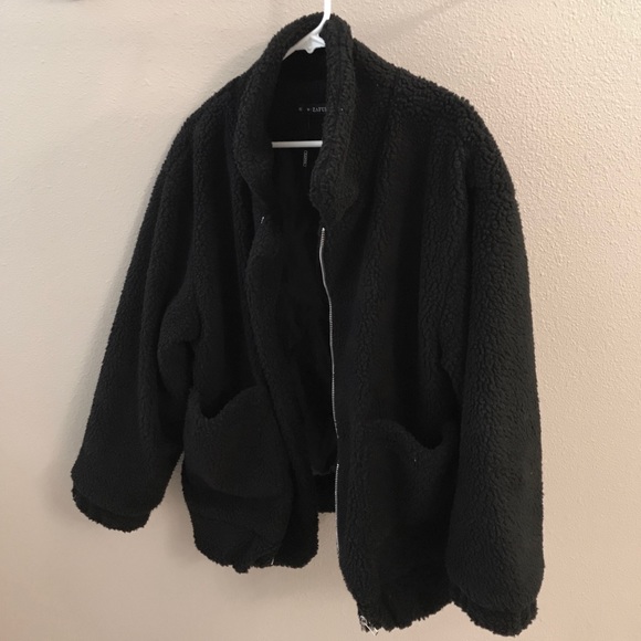 teddy bear jacket black